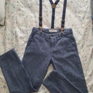 Boys H&M L.O.G.G. Suspender Pants